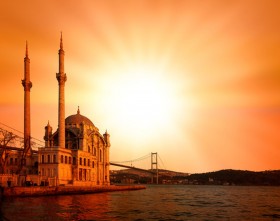 мечеть стамбул закат