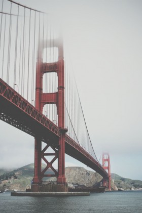 туман,мост
