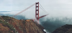туман,мост