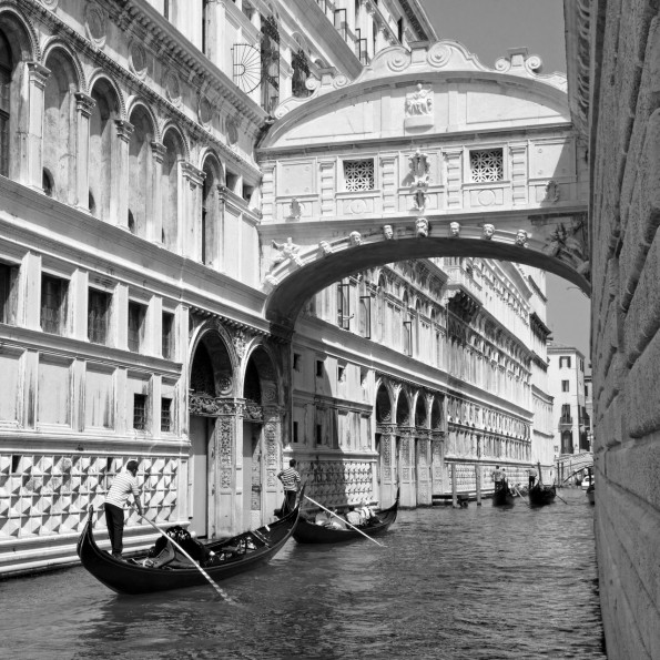 венеция,черно белый