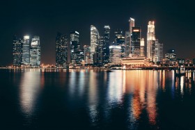 сингапур ночной вид