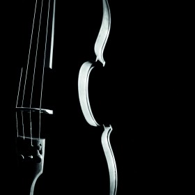 скрипка на темном фоне
